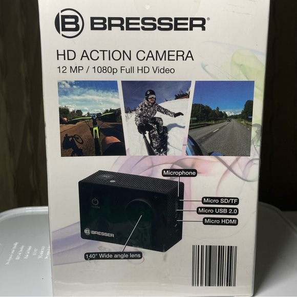 Bresser HD Action Camera 1080P Full HD Camera, Waterproof Case, Memory Card NIB! - Picture 9 of 14
